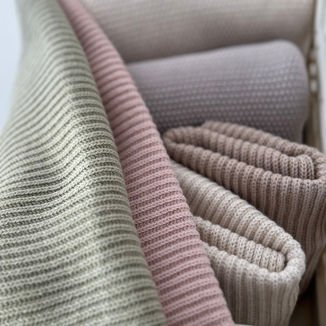 Aspegren Denmark - Dishcloth - Organic Cotton - Knitted - Ripple - Powder