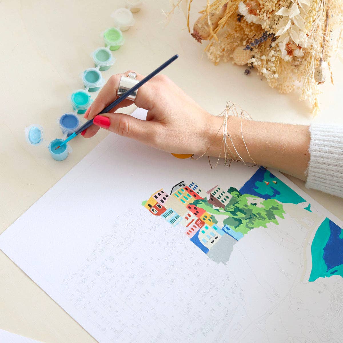 La Petite Épicerie - Paint by number kit - Cinque terre