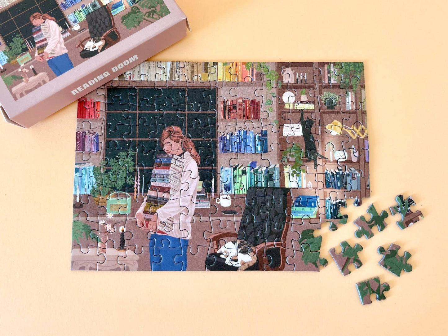Piecely Puzzles - Mini-Puzzle Reading Room, 99 pieces