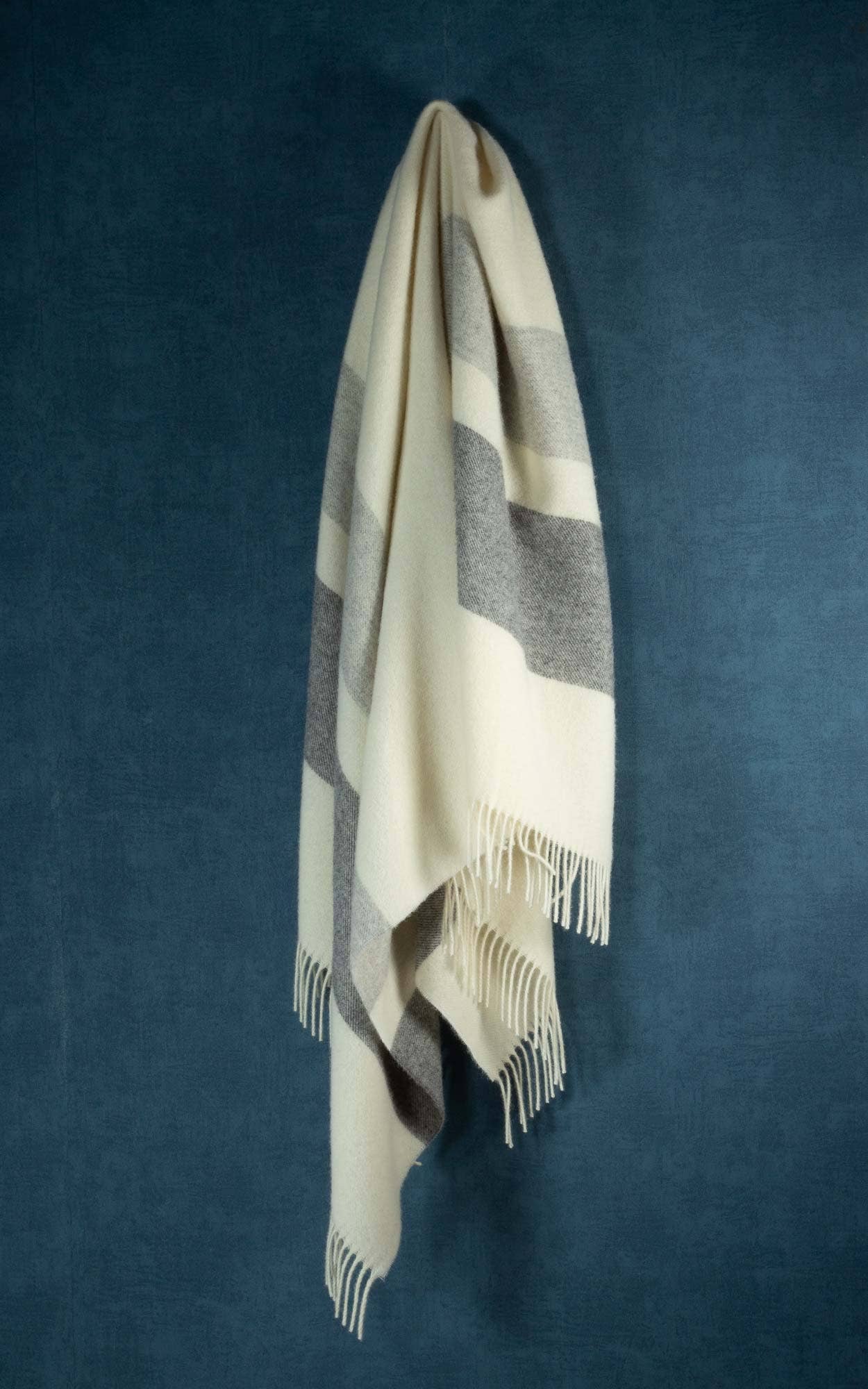 MoST - Wool Throw Blanket AGATHA gray