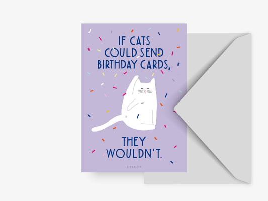 typealive - Postcard/Birthday Cat No. 1