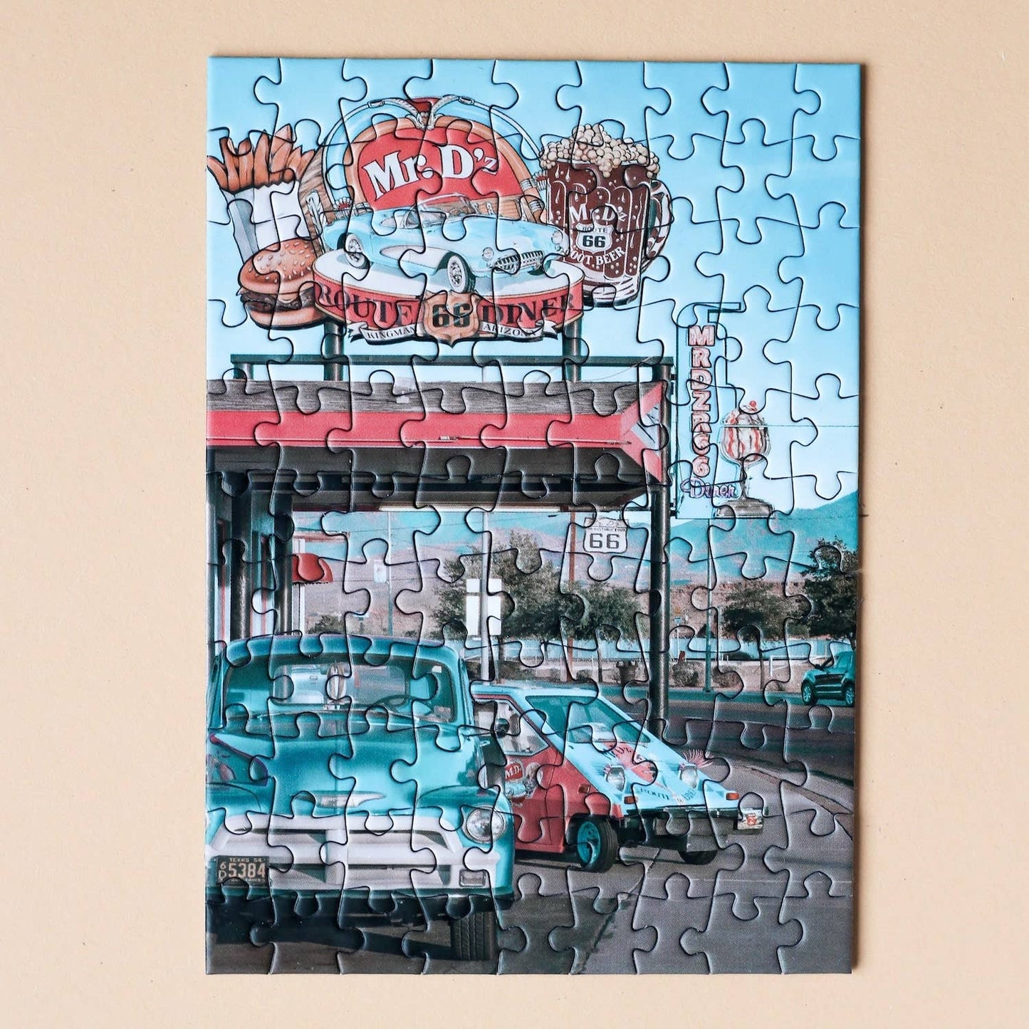 Piecely Puzzles - Mini-Puzzle Route 66, 99 Pieces - Puzzlery