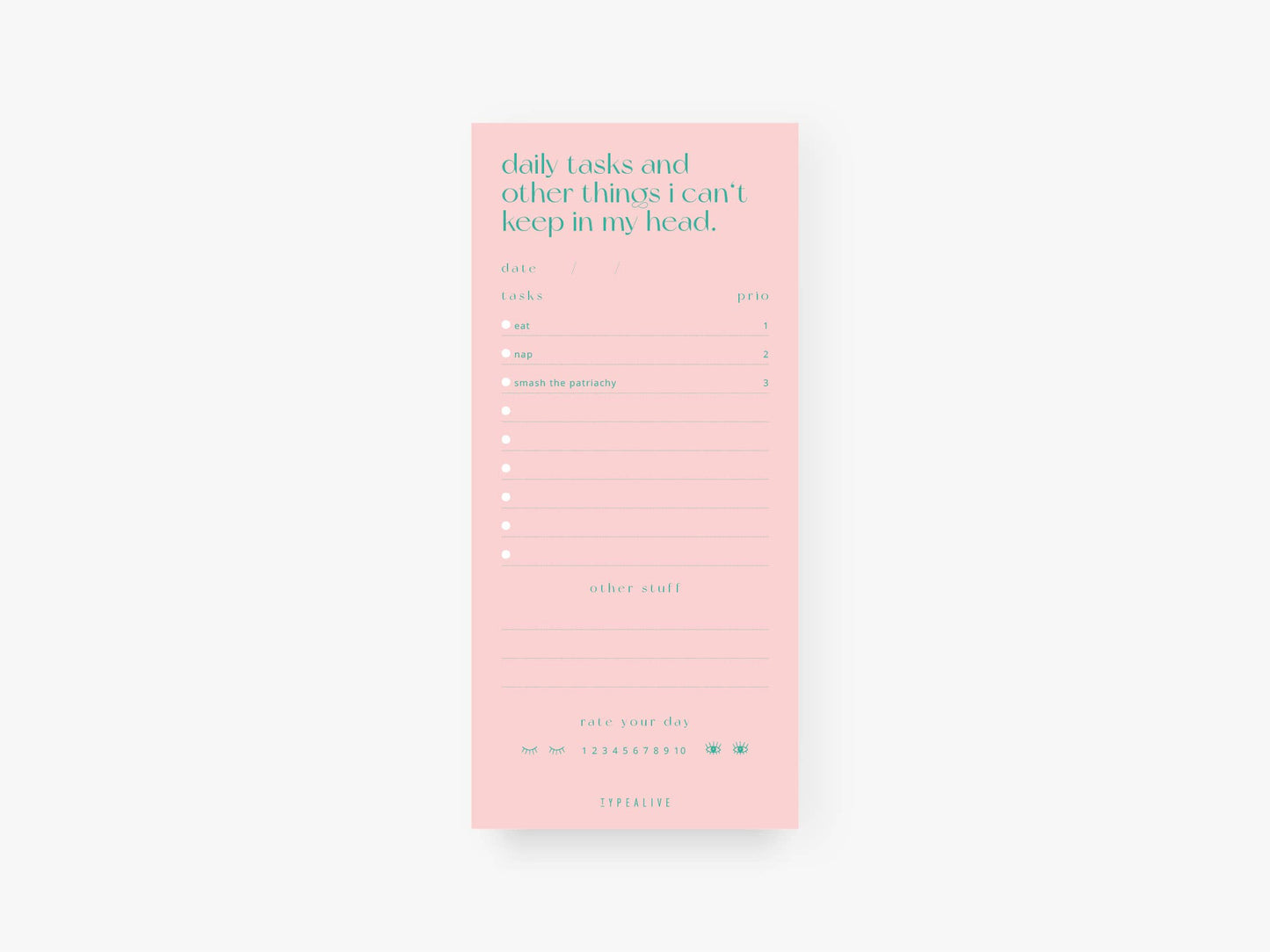 typealive - Notepad “slim”/Things