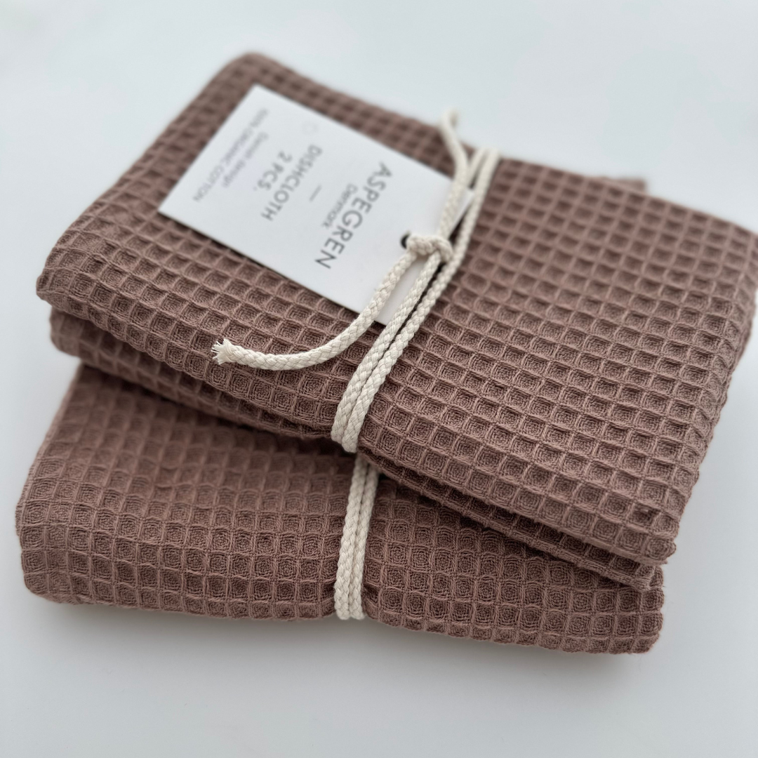 Aspegren Denmark - Dishcloths - Organic Cotton - Set of 2 - North - Nougat
