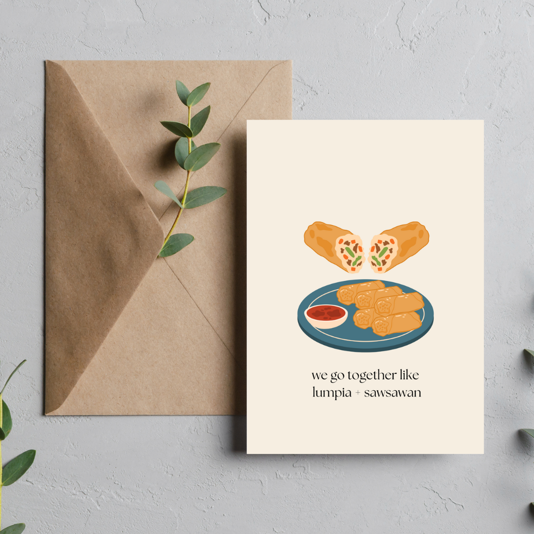 Card- Lumpia and Sawsawan