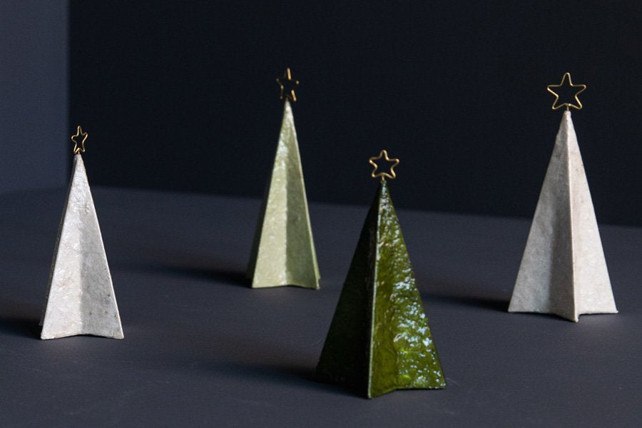 Christmas Capiz Pulp Tree with Star