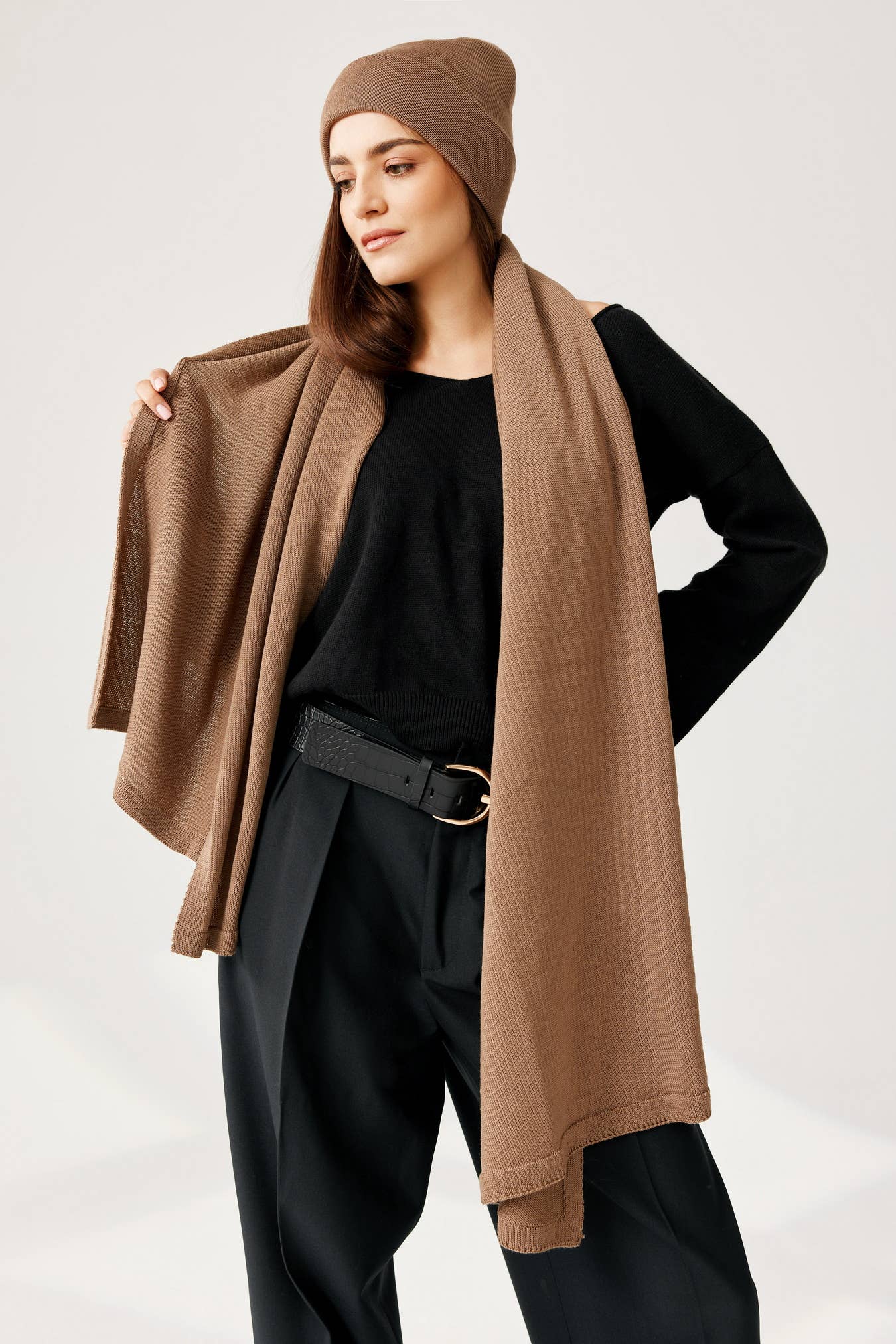 Ander - Scarf Penelope 100% merino wool 170x60cm- 4 colors!