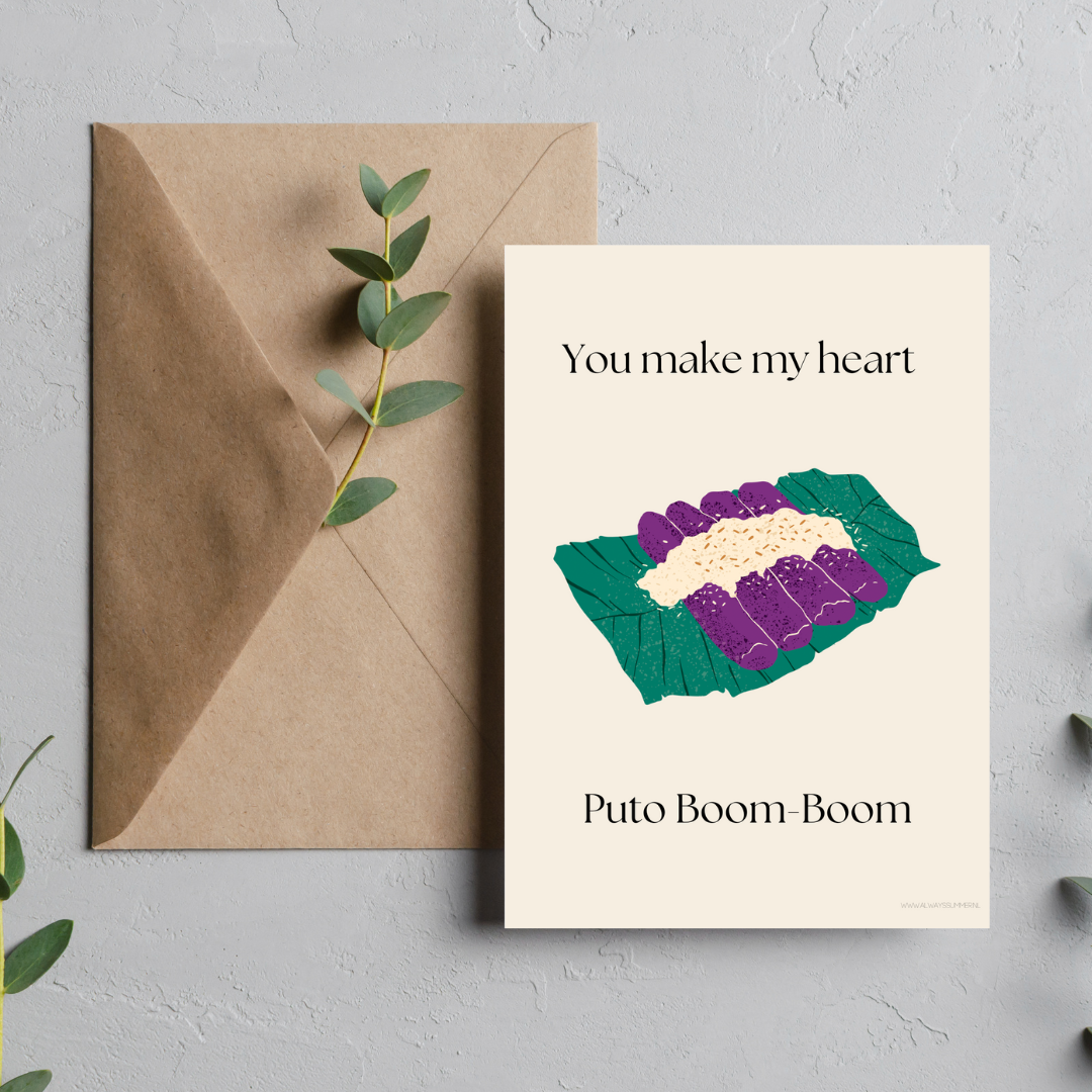 Card- You make my heart puto boom boom