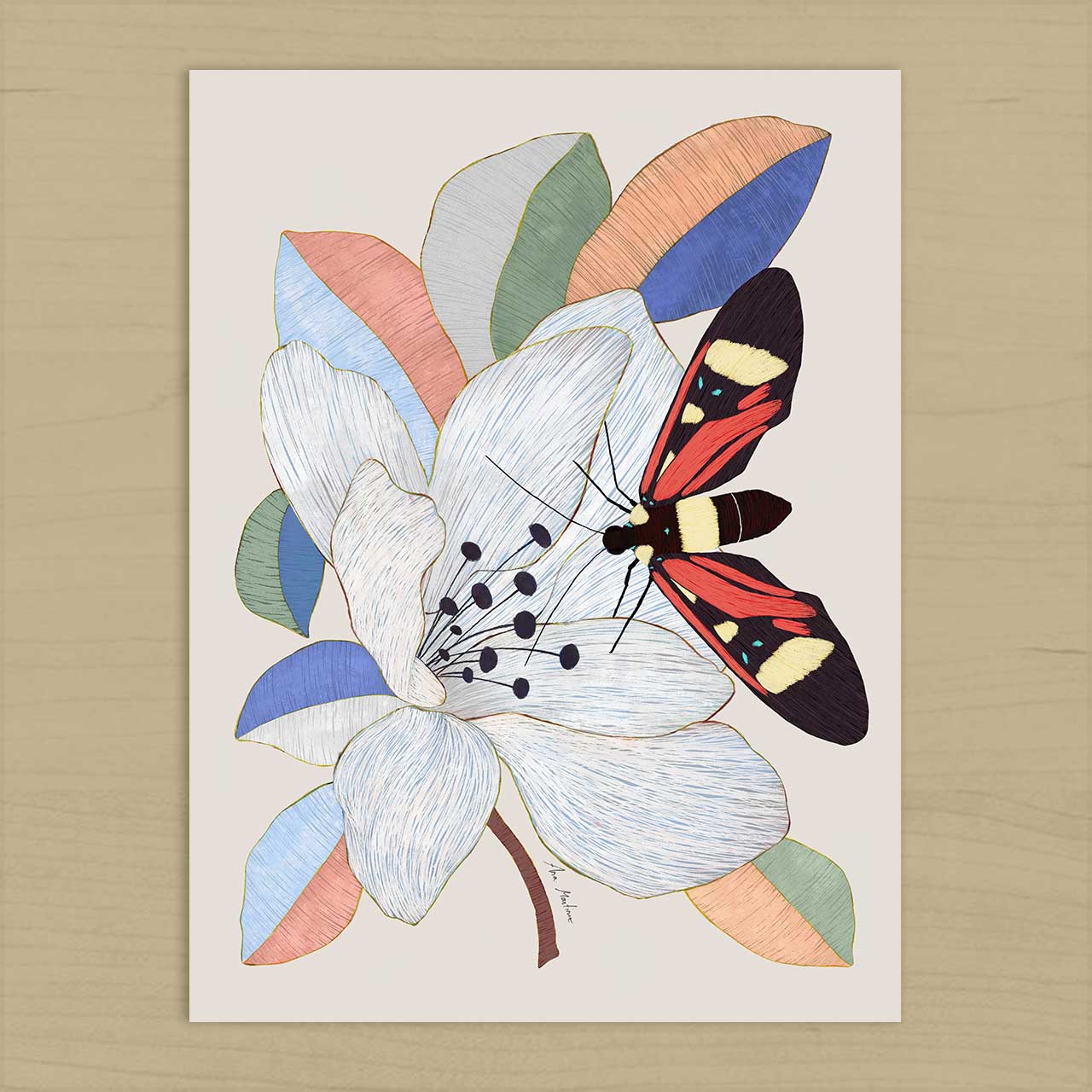 El buen limón - Magnolia Flower Art Print