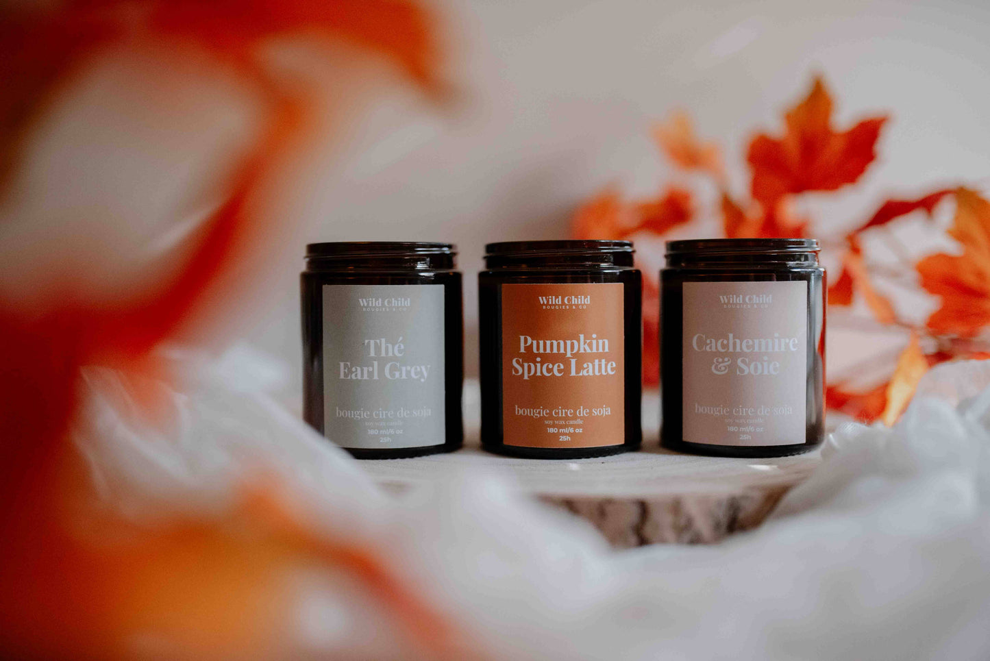 WILD CHILD Bougies & Co - “Pumpkin Spice Latte” - Natural scented candle - 25H