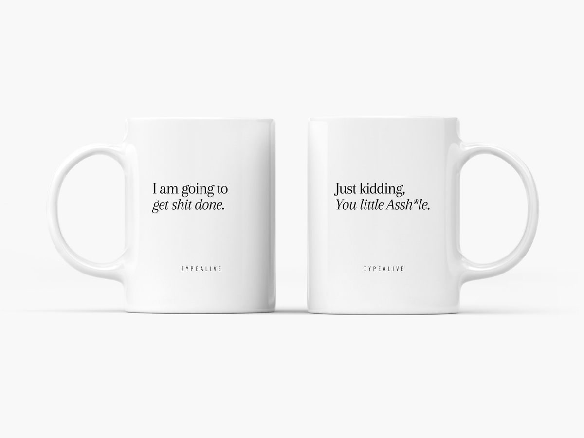typealive - Ceramic mug / Get Shit Done w/ envelope