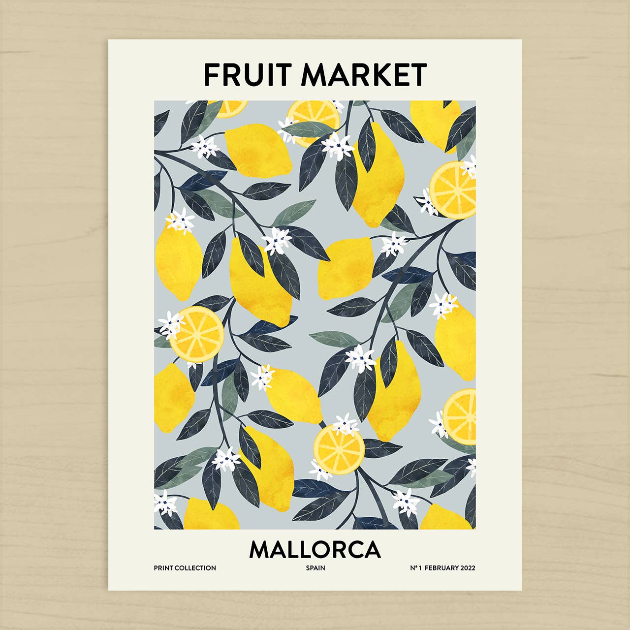 El buen limón - Fruit market Mallorca Art print