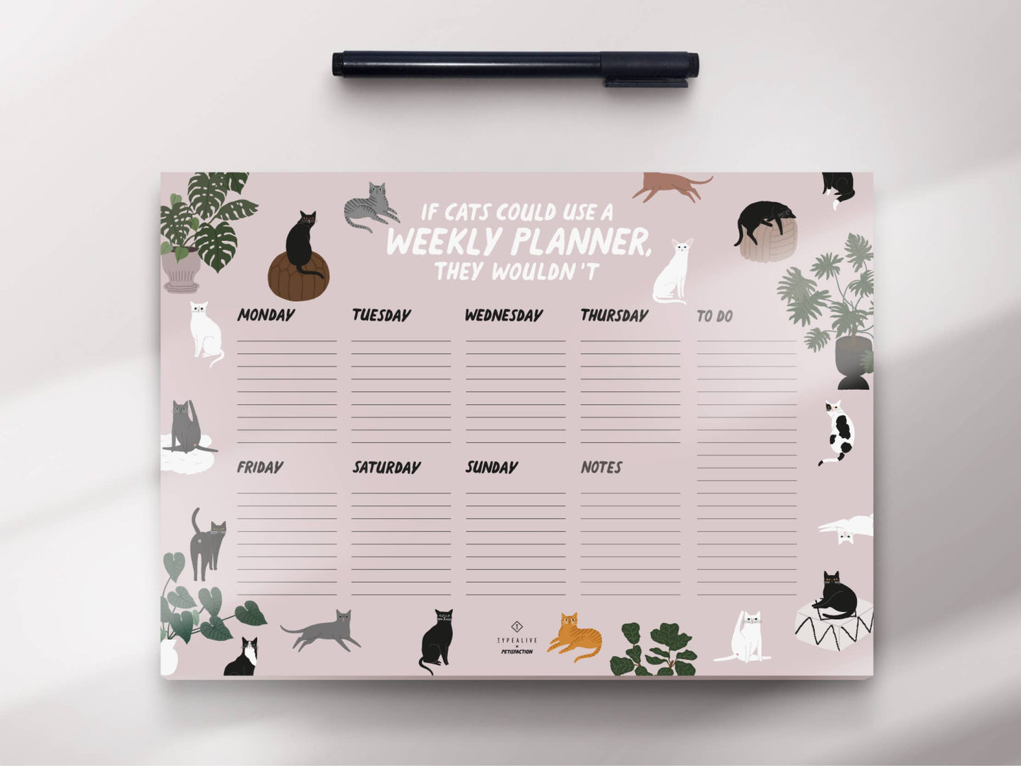 typealive - Weekly Planner/Petisfaction “CATS”