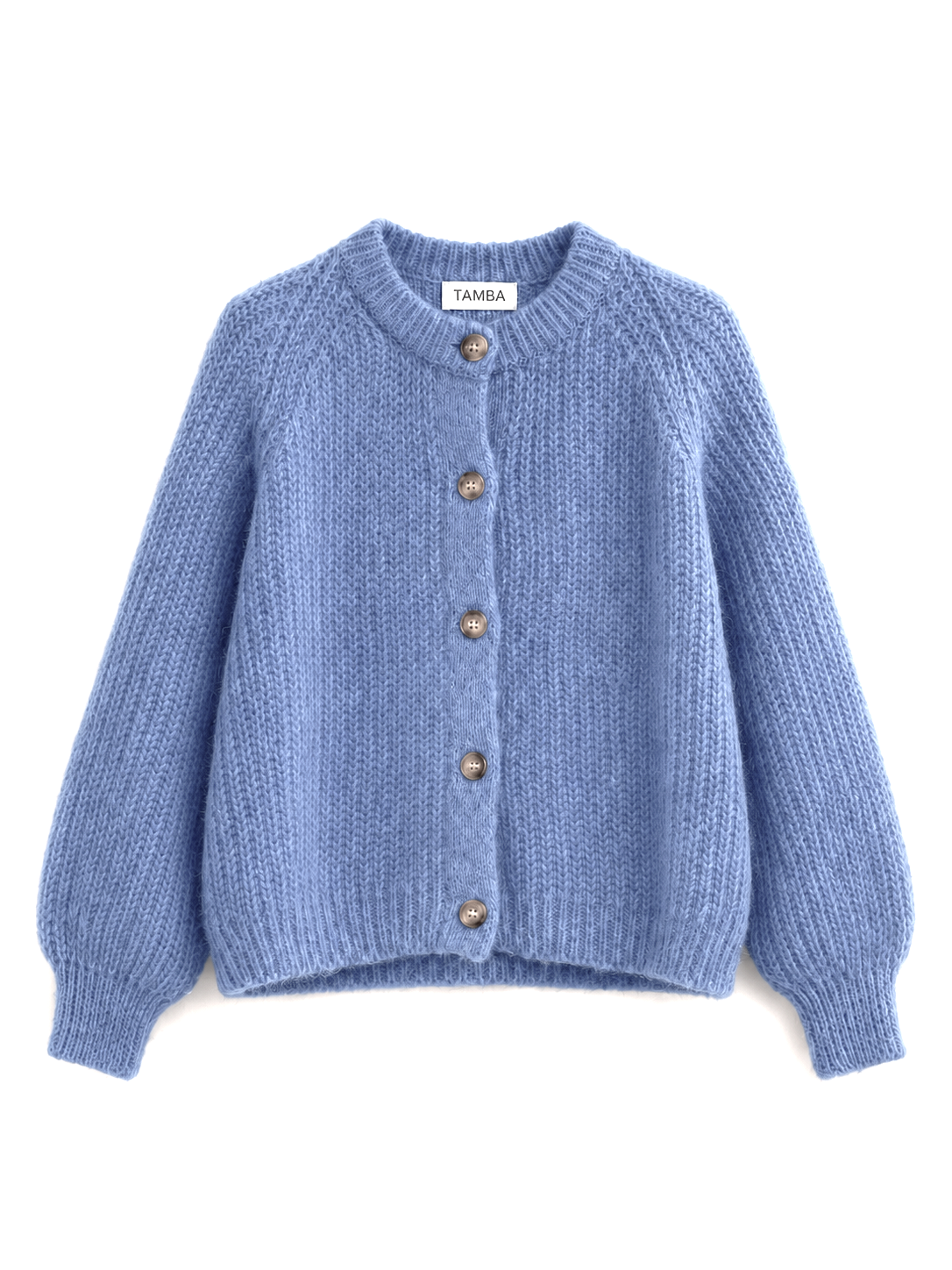 TAMBA - Mohair cardigan with button placket