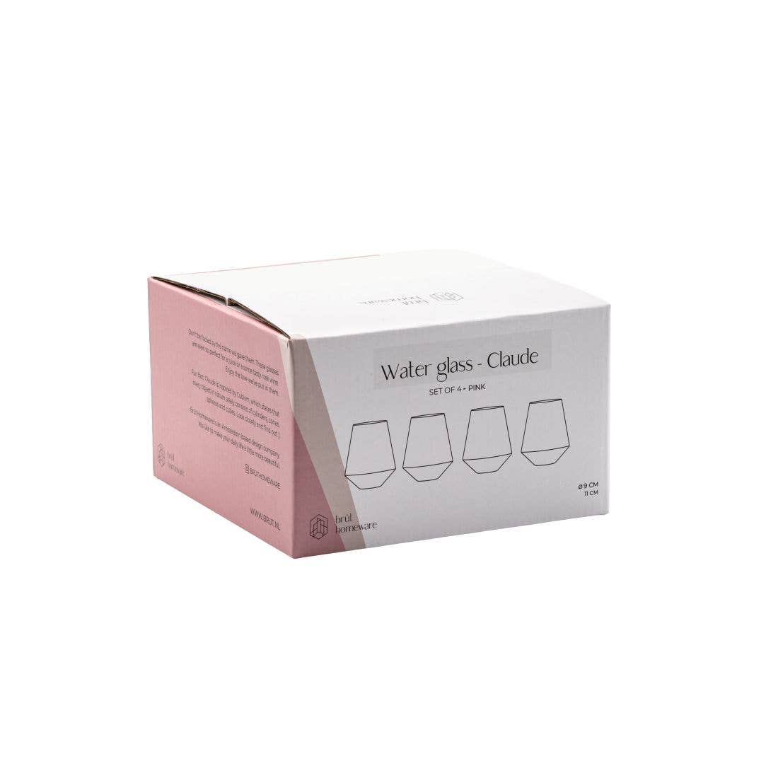 Brût Home and Glassware - Water Glass Claude | Wine Glass | 400ML | pink