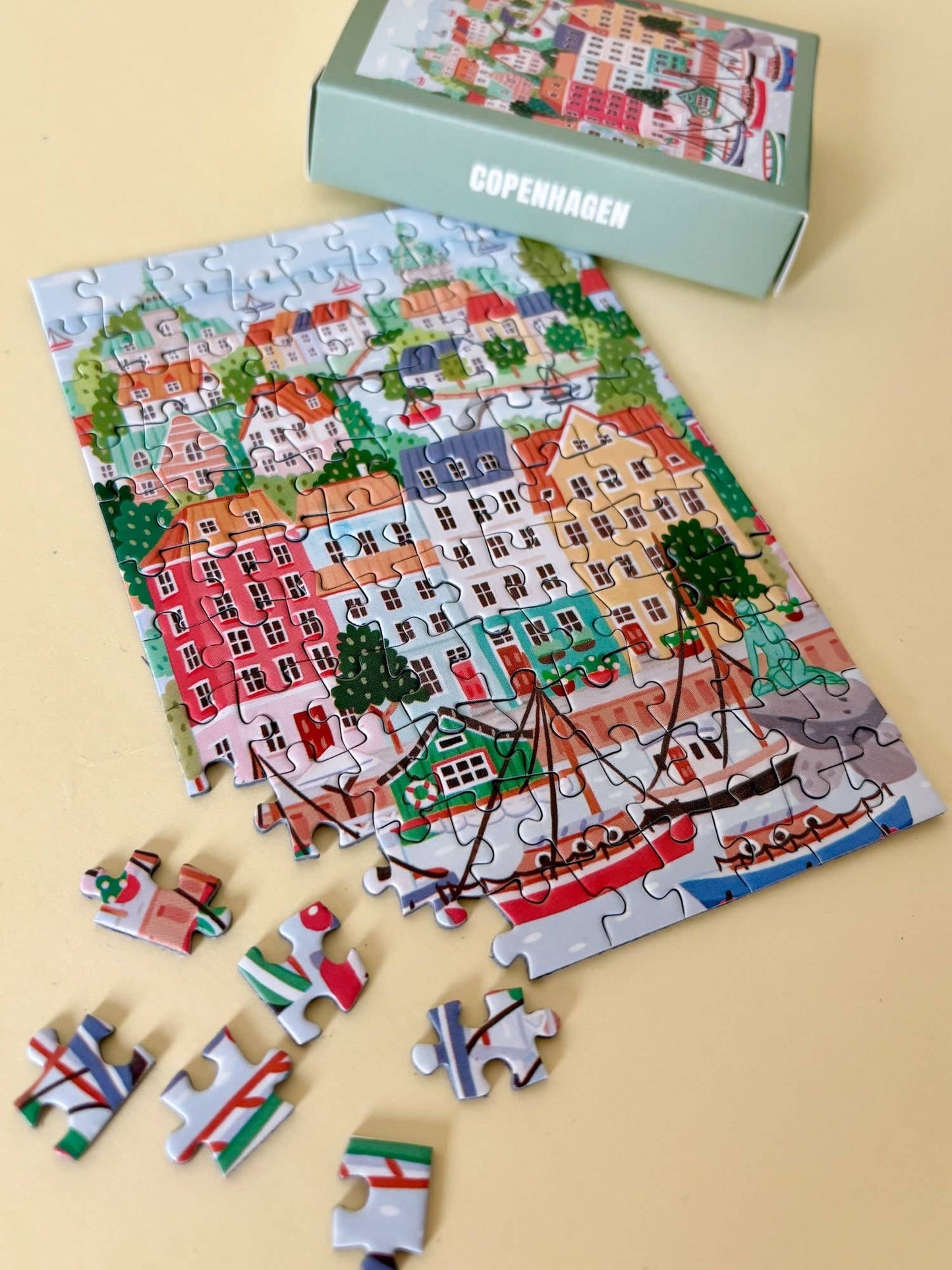 Piecely Puzzles - Mini Puzzle Copenhagen, 99 pieces