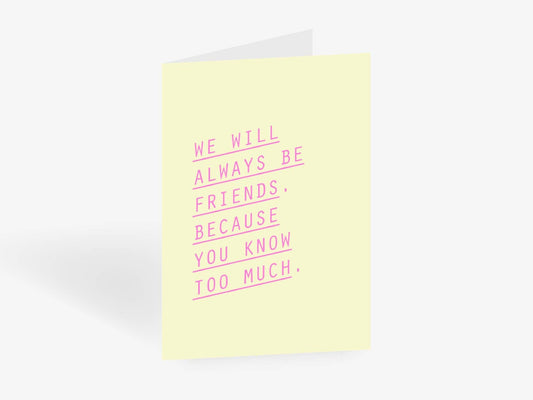 typealive - Greeting card/Always Friends