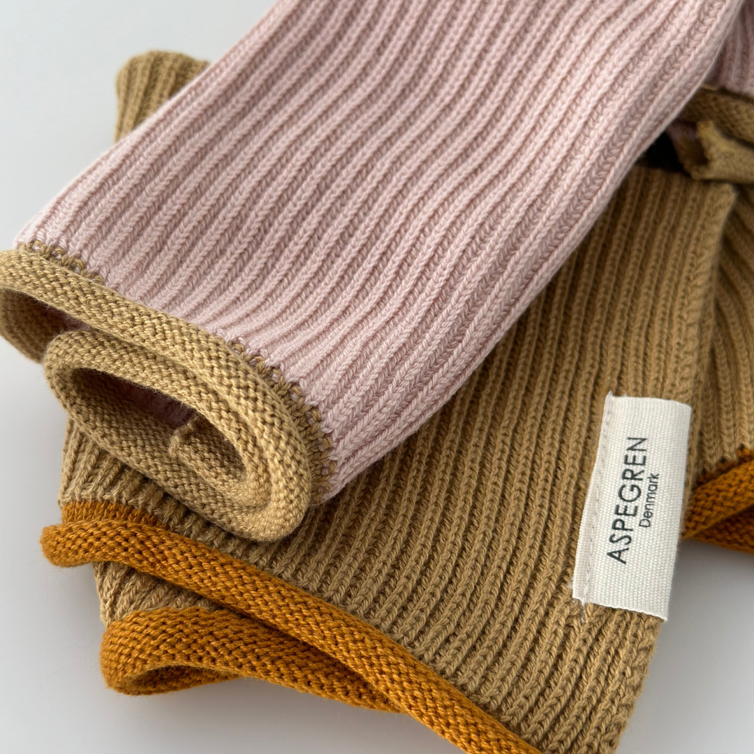 Aspegren Denmark - Dishcloth - Organic Cotton - Knitted - Ripple - Powder