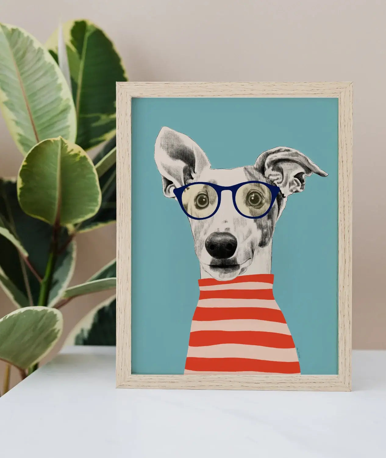 El buen limón - "Dog portrait II" art Print