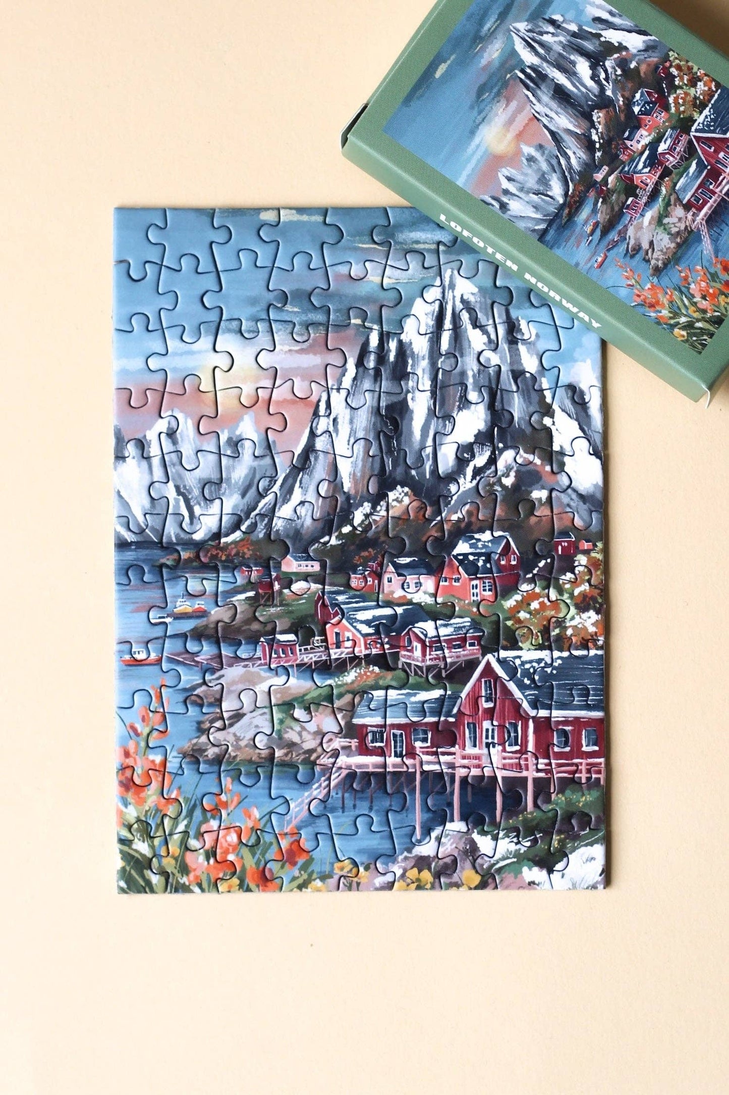 Piecely Puzzles - Mini-Puzzle Lofoten Norway, 99 pieces