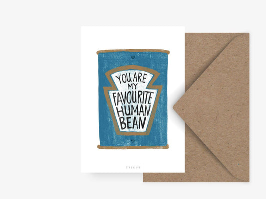 typealive - Postcard/Human Bean
