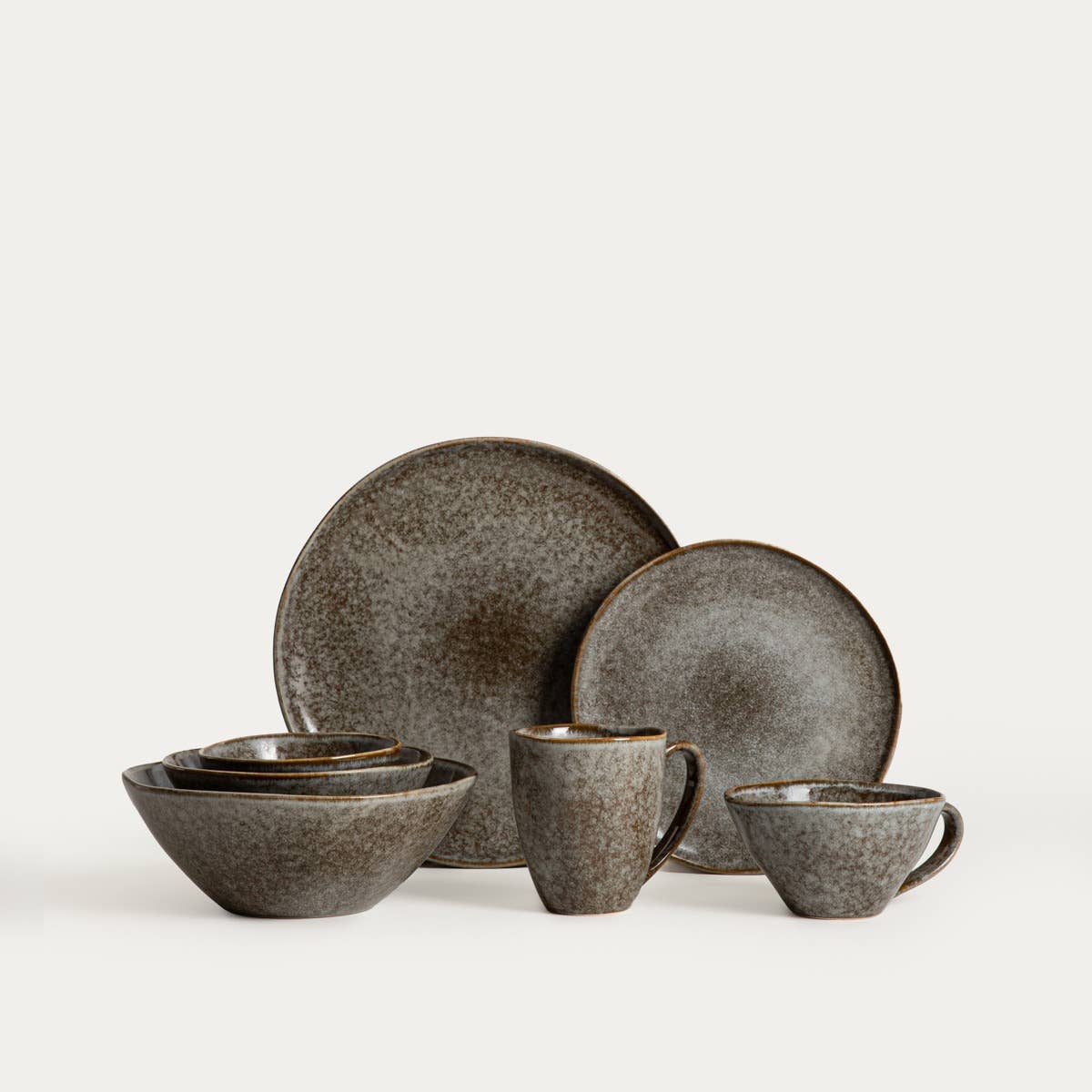 Mug | DAREL | tall, grey | 0.3 l