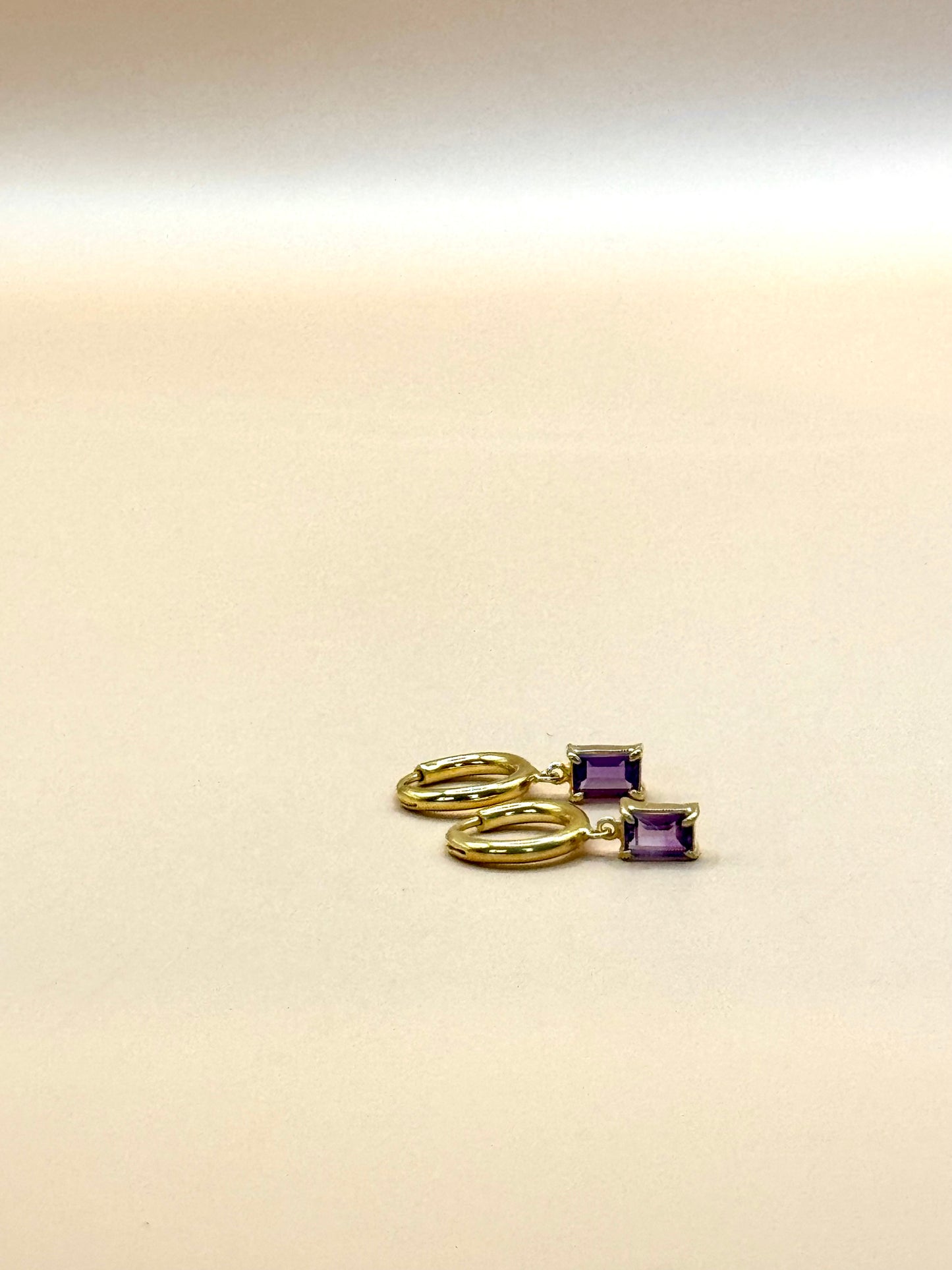 Kae Amethyst Hoops