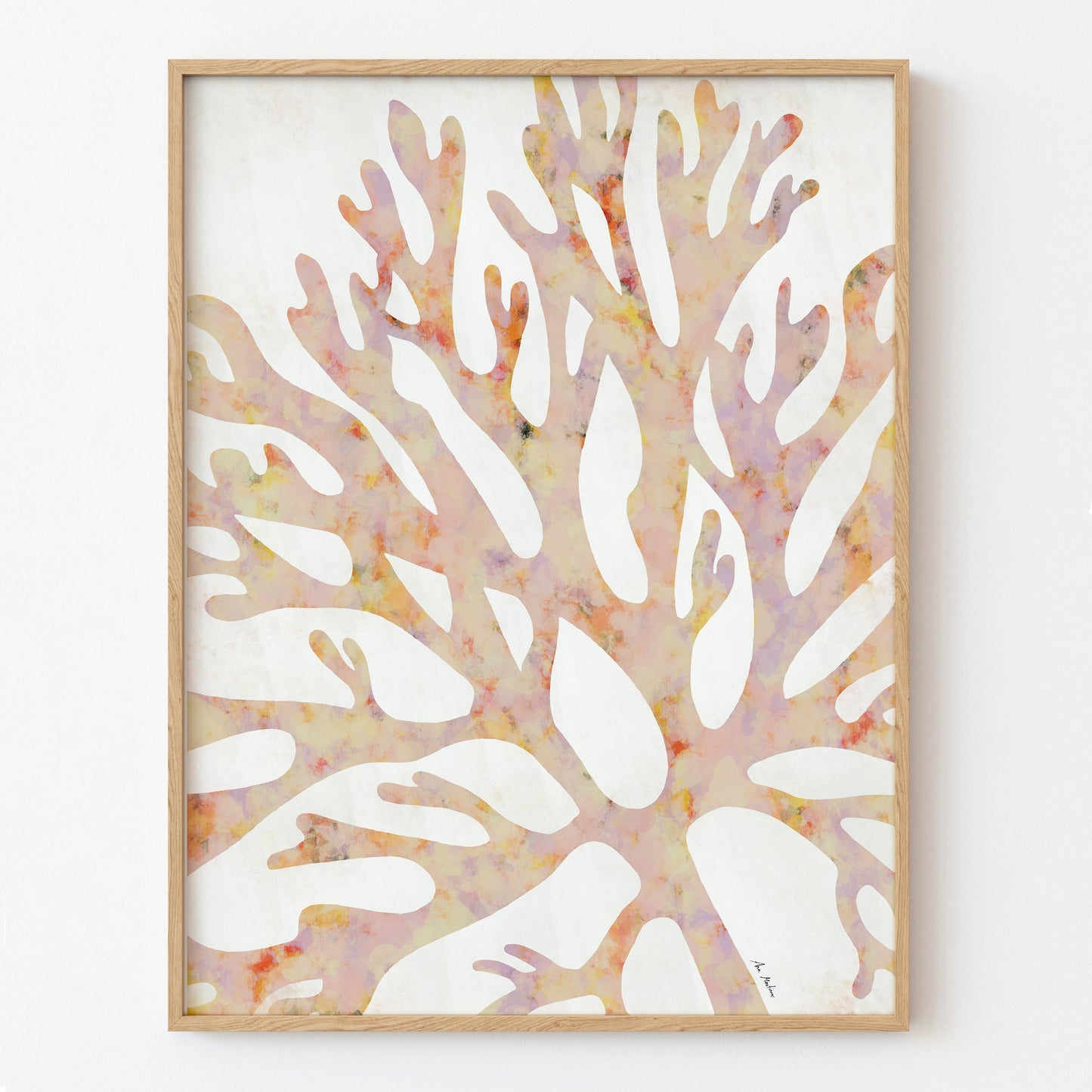 El buen limón - "Coral silhouette" Art Print