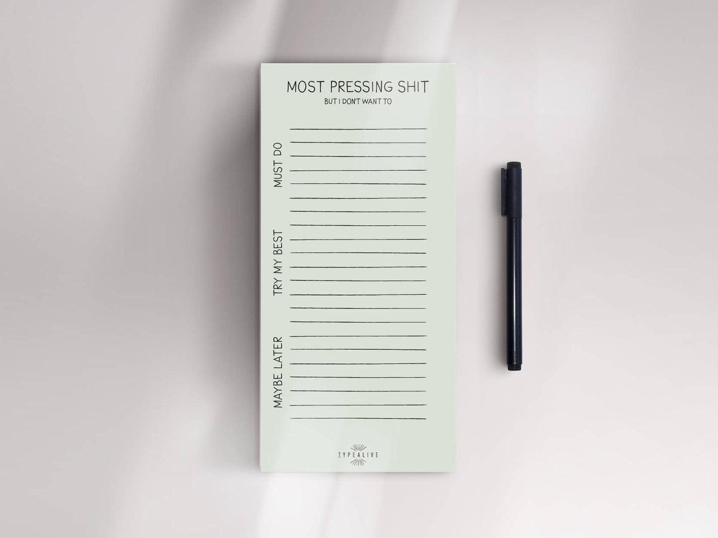 typealive - Notepad “slim”/Pressing Shit