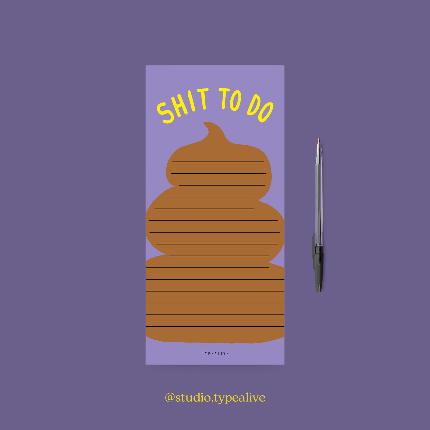 typealive - Notepad "narrow" / Shit To Do