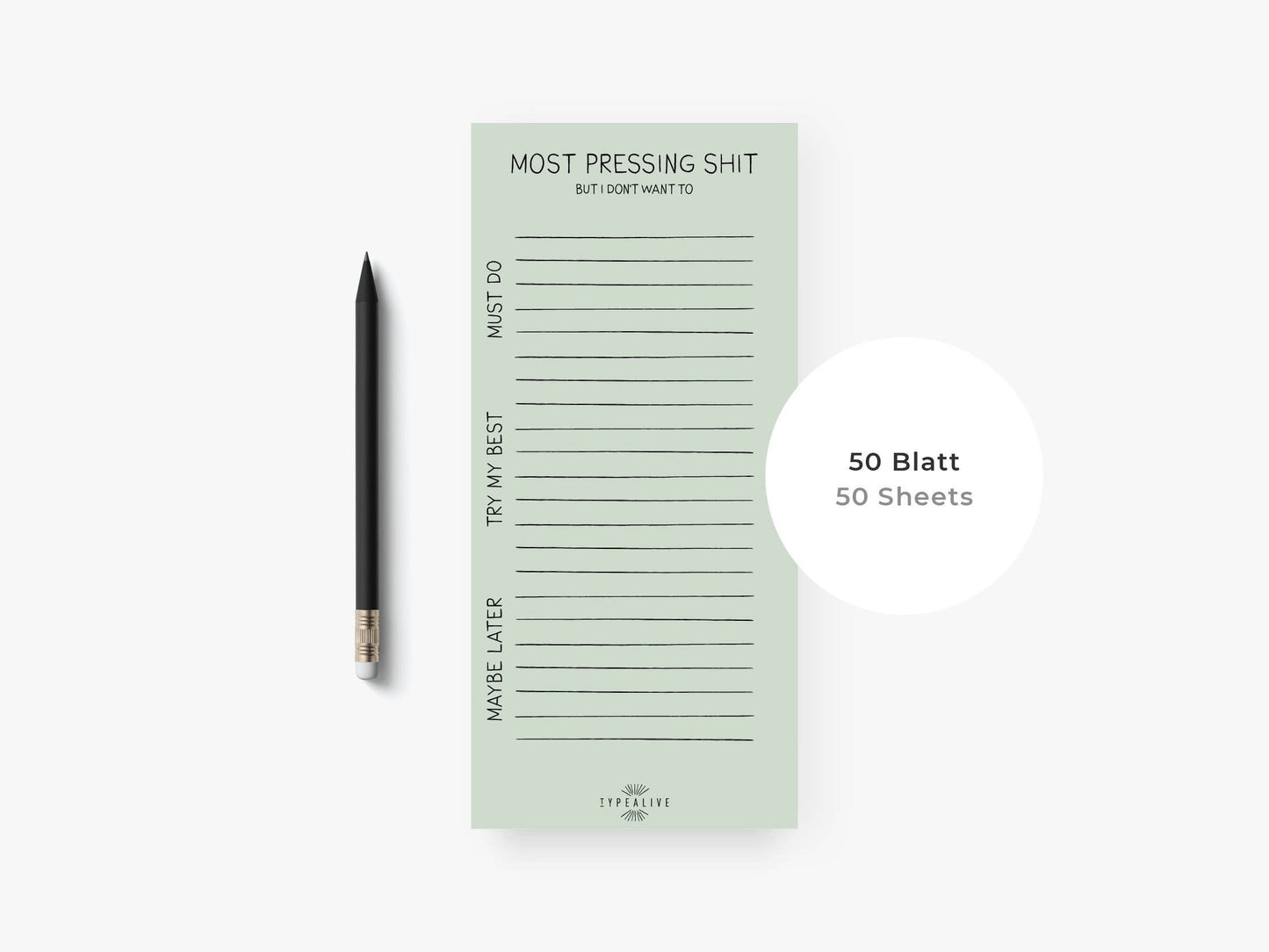 typealive - Notepad “slim”/Pressing Shit