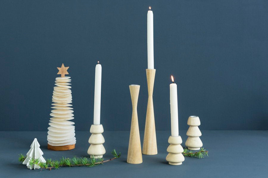Christmas Tree Raw Capiz Natural 35cm