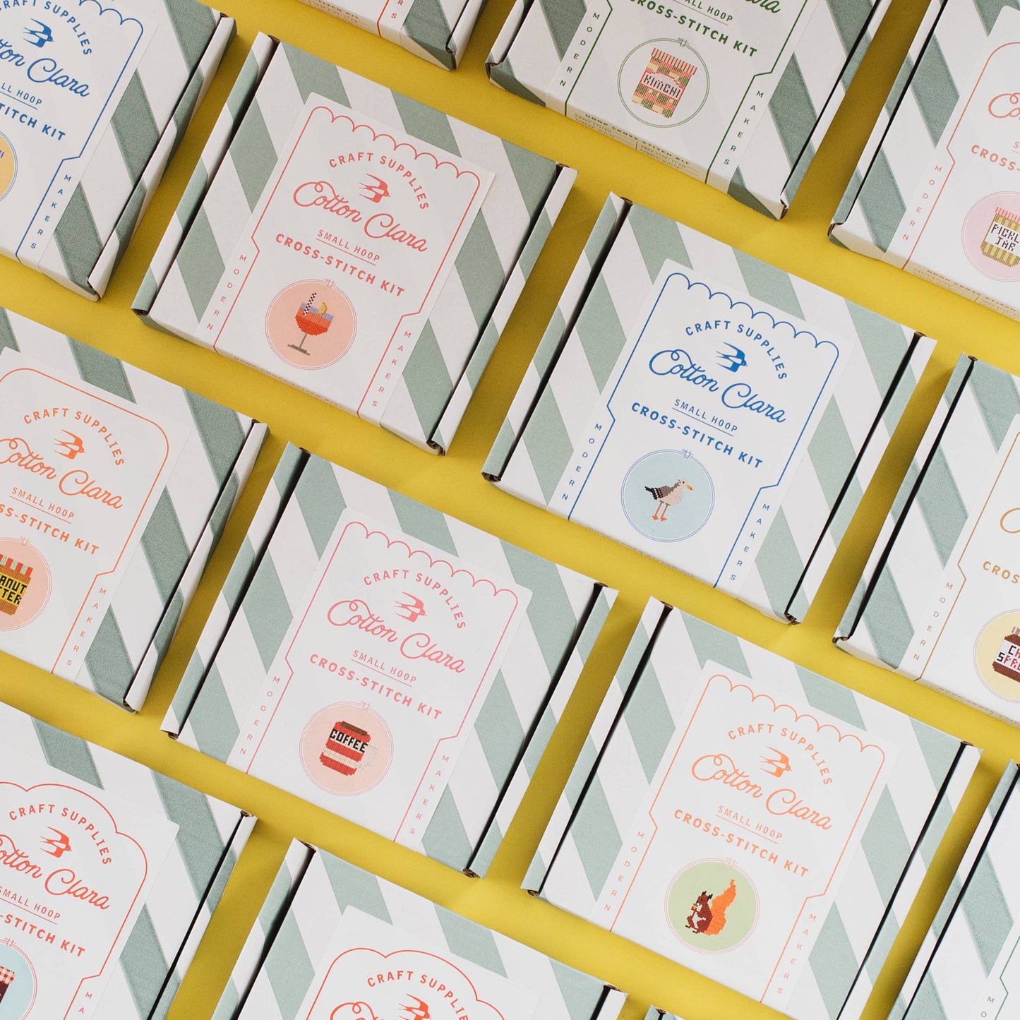 Cotton Clara Craft Kits & Supplies - Duck Cross Stitch Kit for Beginners