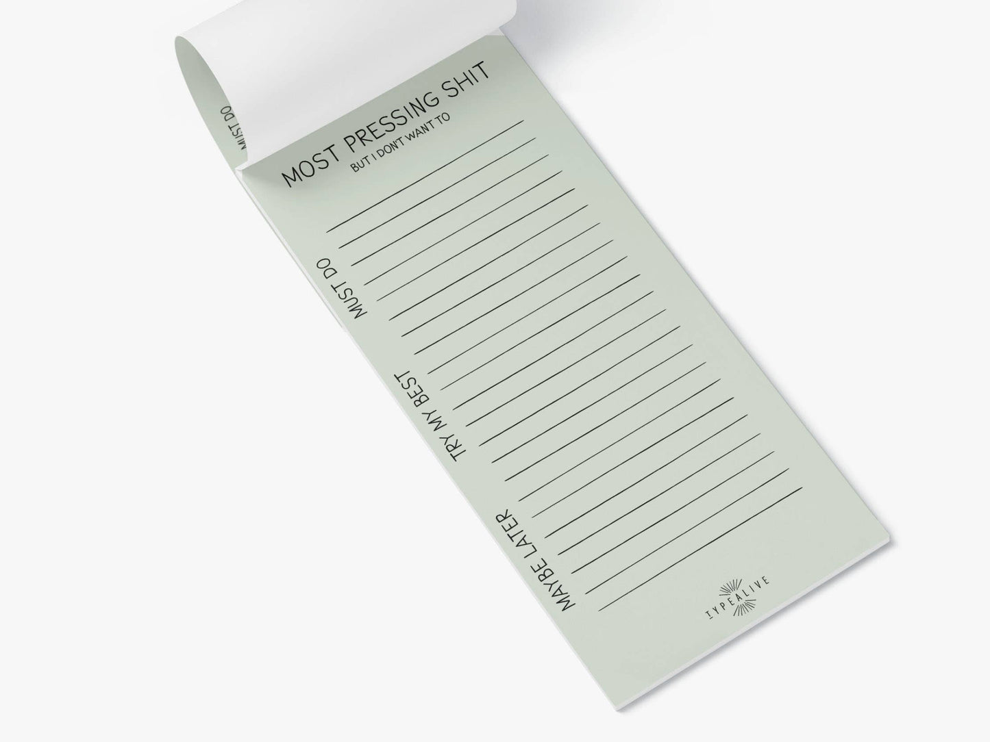typealive - Notepad “slim”/Pressing Shit
