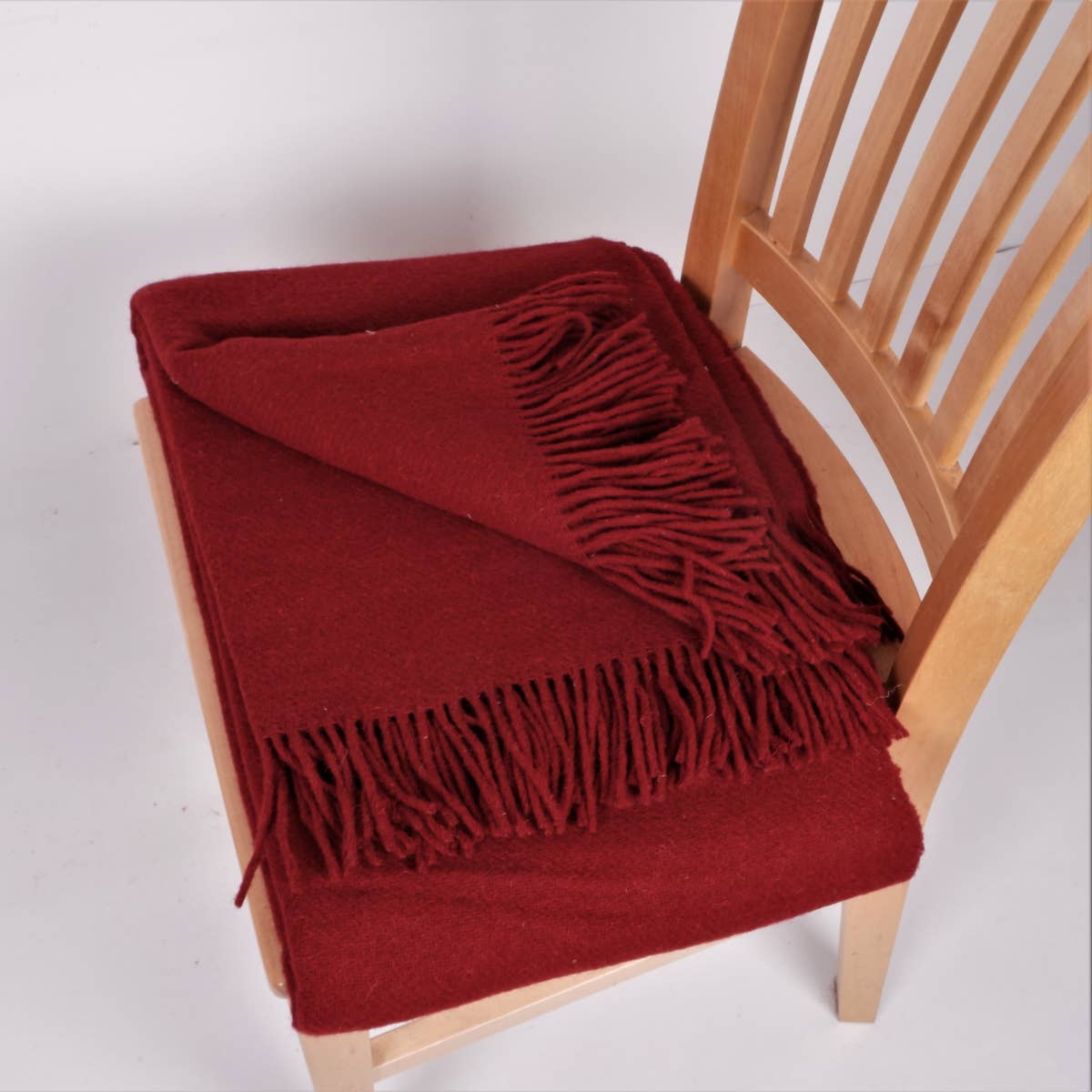 NorraVilla - Wool Blanket - Solid Color Green