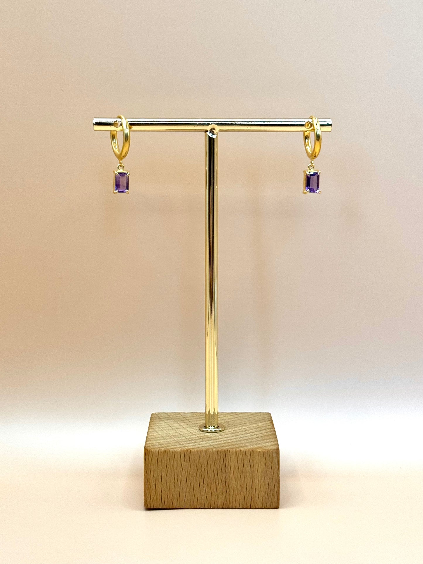 Kae Amethyst Hoops
