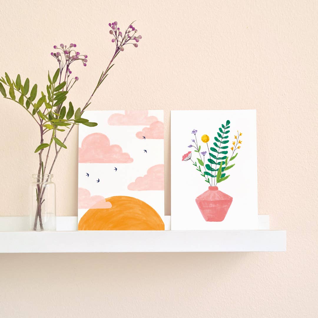 Studio Kuukeluus - Pink Sky Postcard
