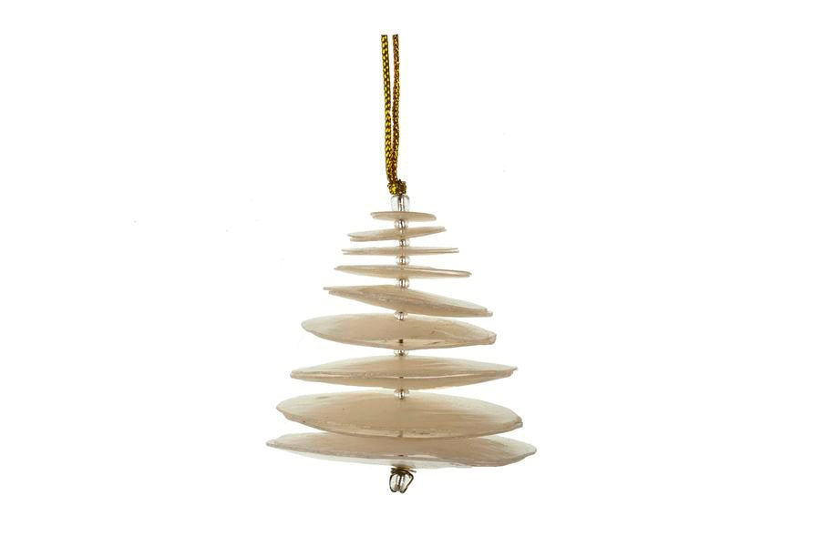 Christmas Capiz Raw Tree natural