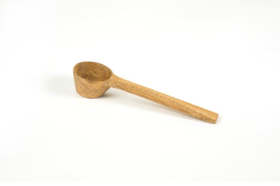 Coffee measuring spoon acacia w.flat bottom