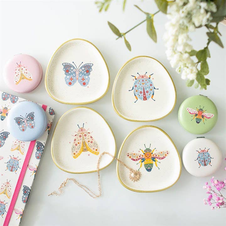 Something Different - Floral Ladybird Trinket Dish