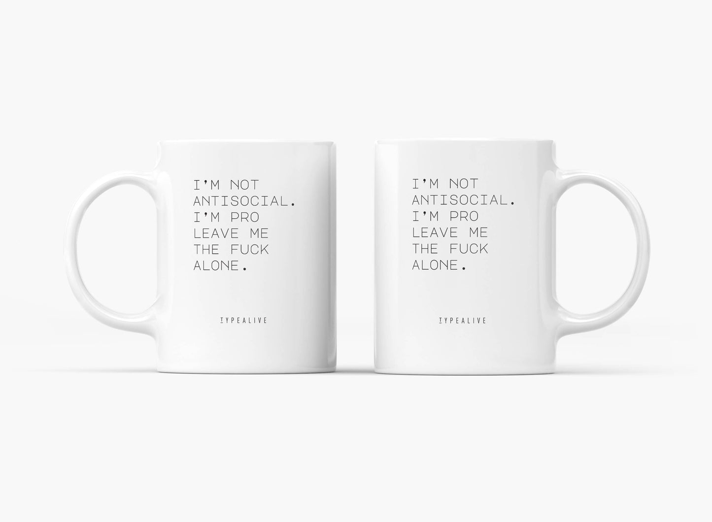 typealive - Ceramic mug/Antisocial