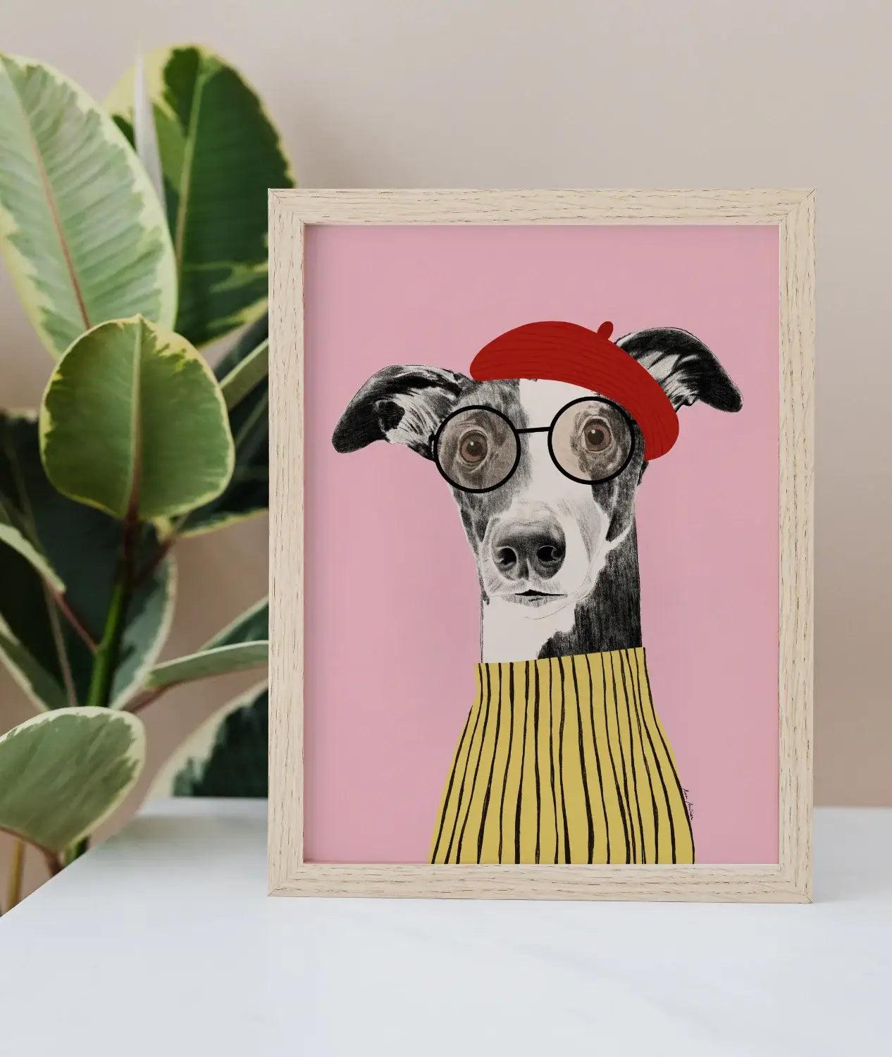 El buen limón - "Dog portrait III" art Print