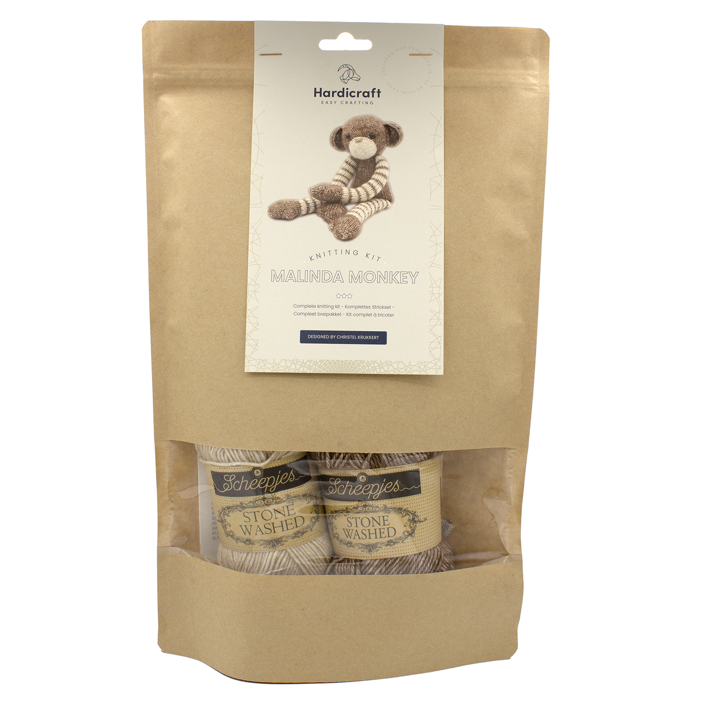 Hardicraft - DIY Knitting Kit - Malinda Monkey