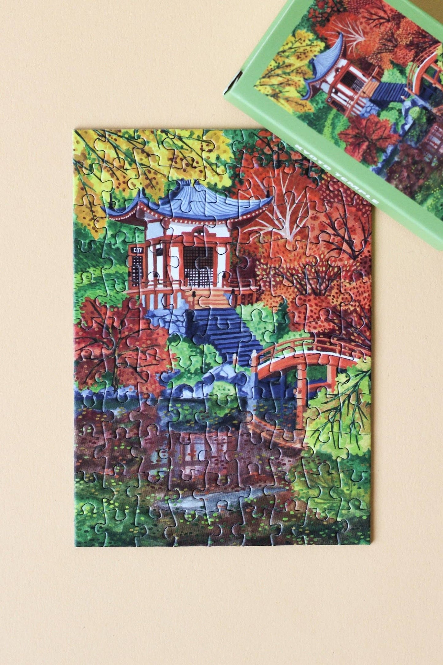Piecely Puzzles - Kyoto Temple mini puzzle, 99 pieces