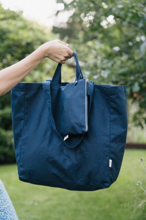 OMOM - Organic Tote Bag Original Navy Blue Premium