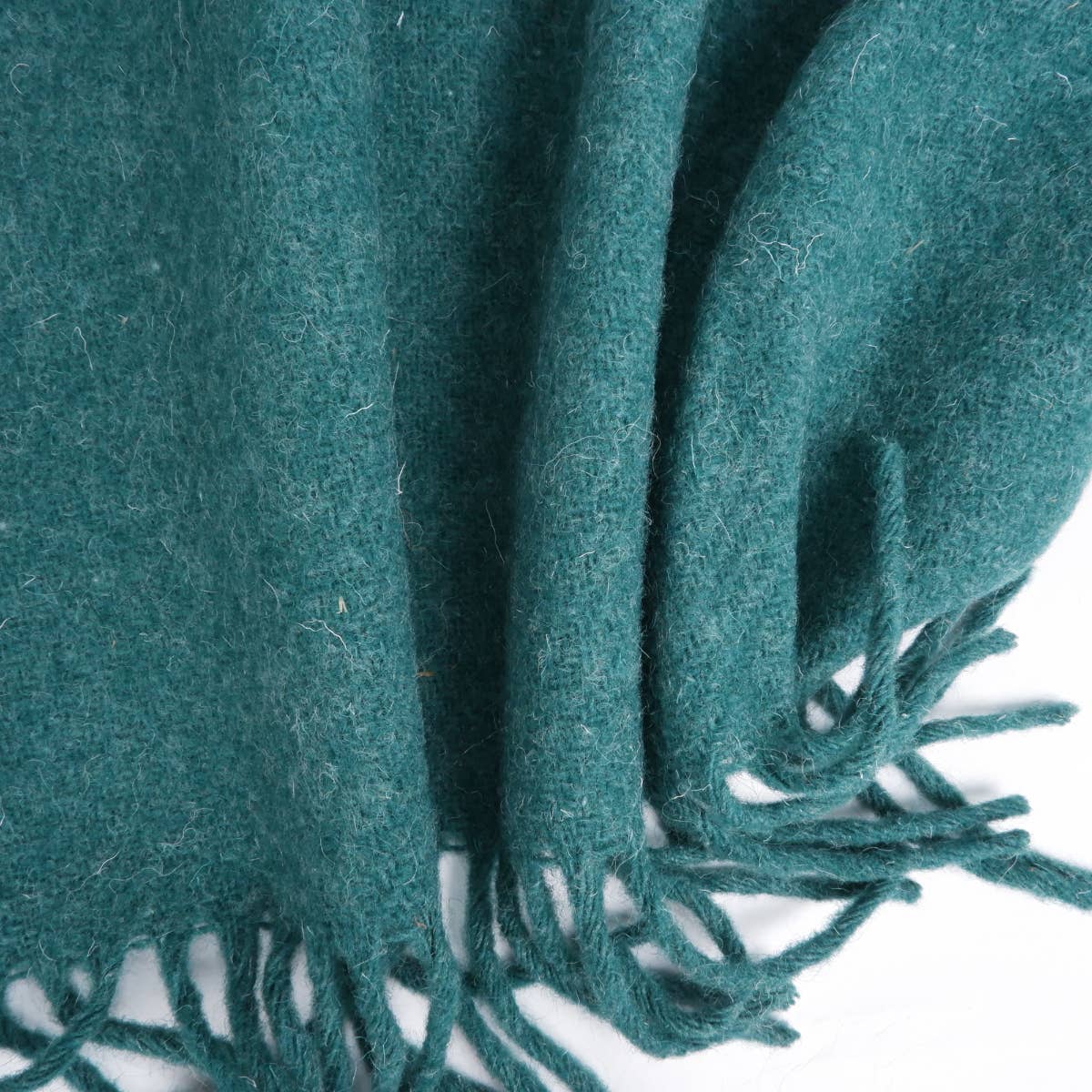 NorraVilla - Wool Blanket - Solid Color Green