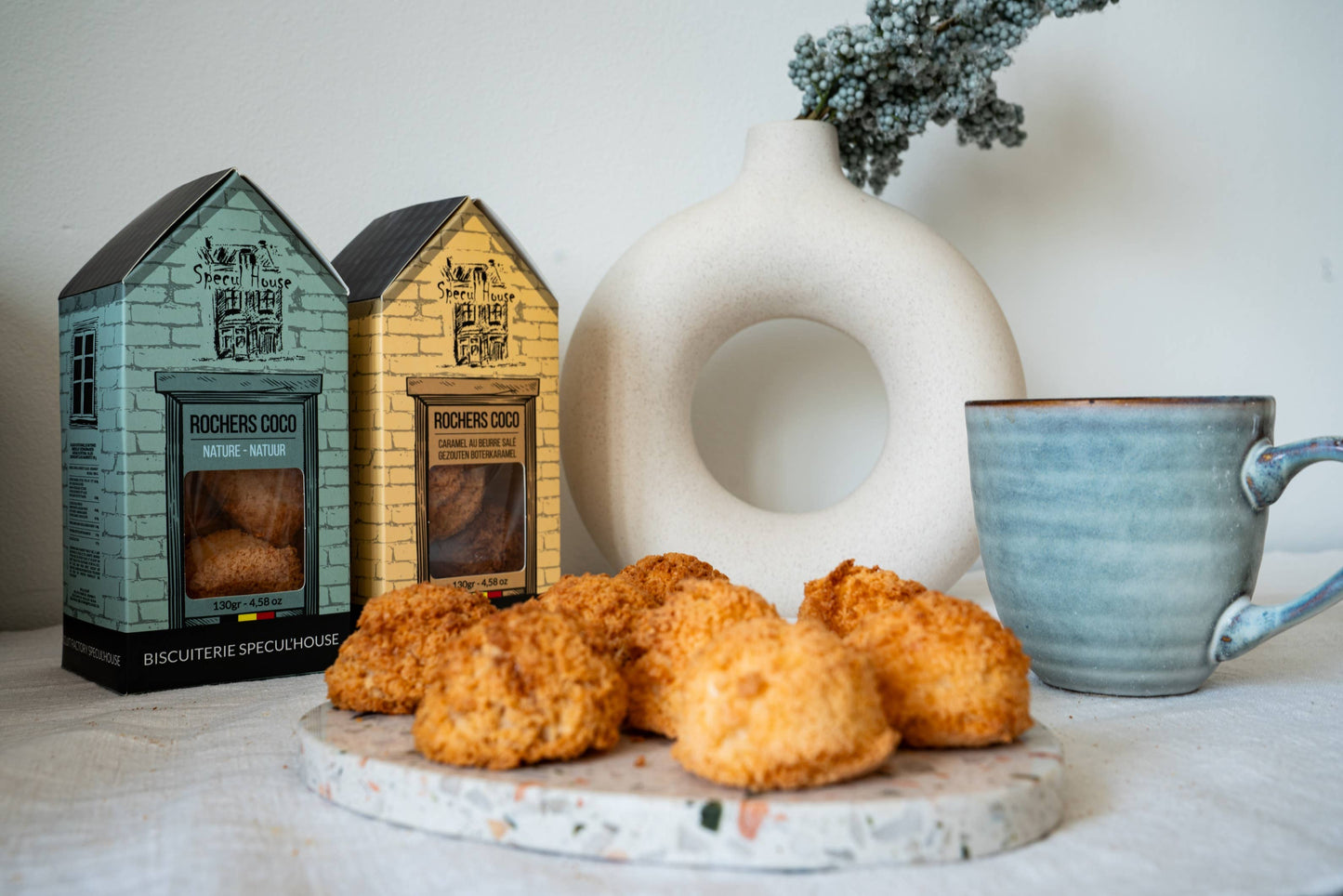 SPECUL'HOUSE - Coconut rocks with salted butter caramel - 5 pieces (130 gr)