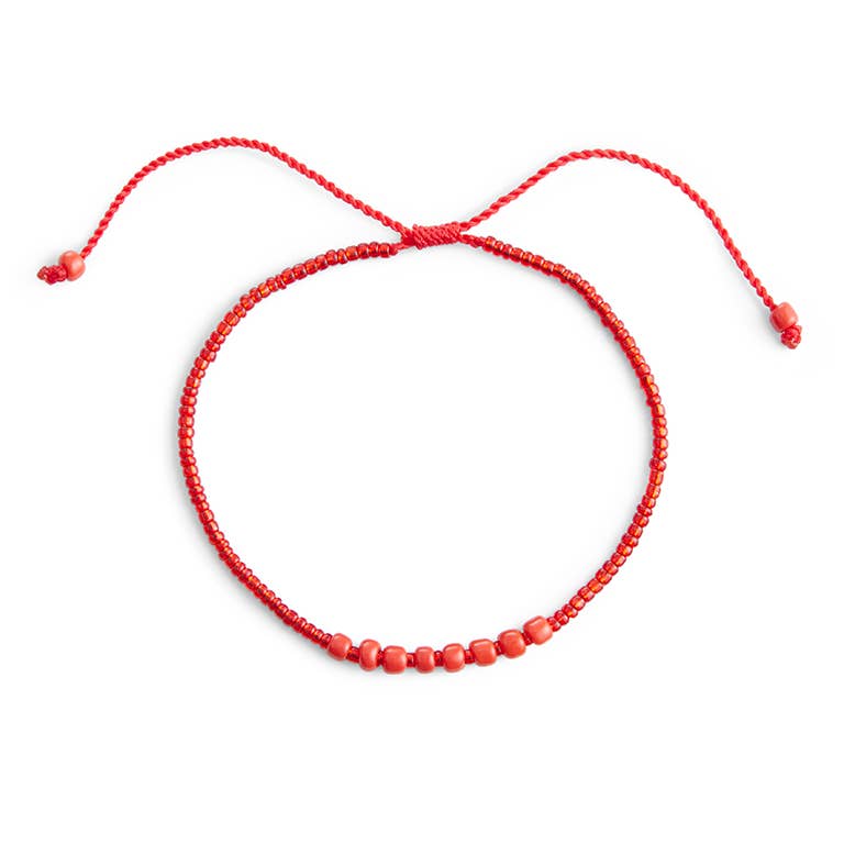ByBazz - Armband June rood