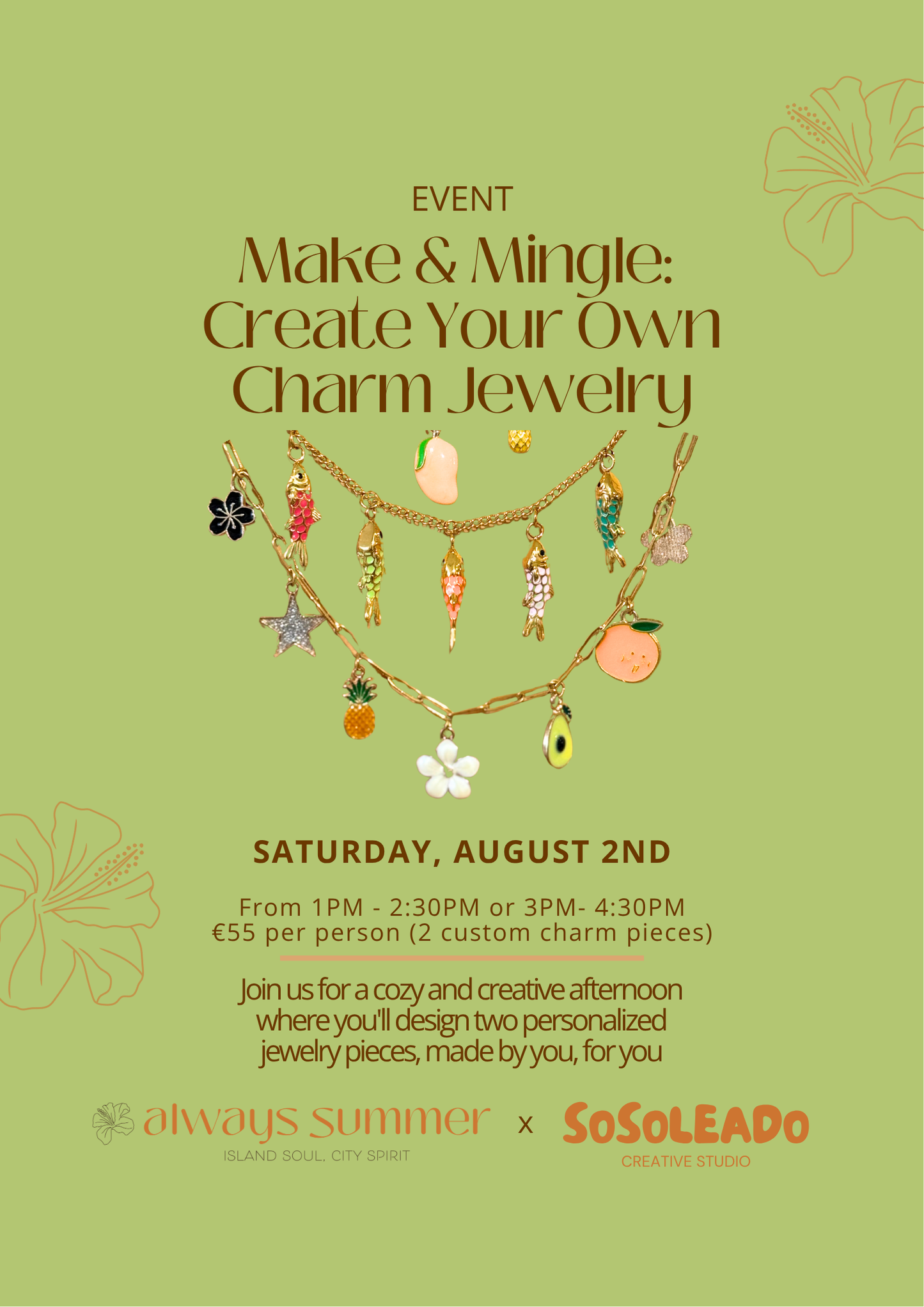 August 2: Make & Mingle- Create Your Own Charm Jewelry