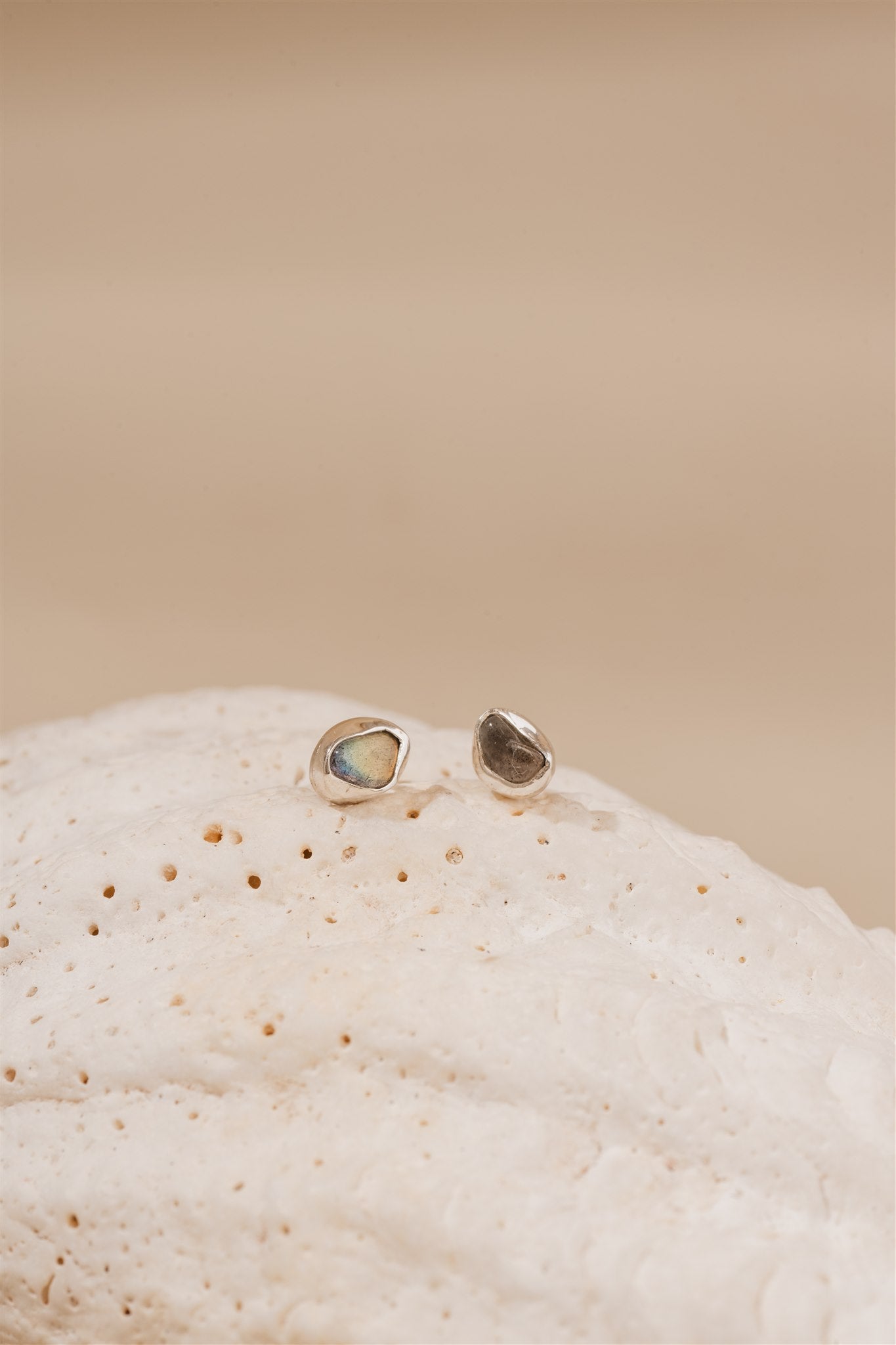 Mae Labradorite Stud